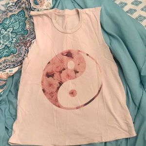 Rare Brandy Melville Ying Yang Tank Top